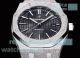 OMF Swiss Replica Audemars Piguet Royal Oak 15400 Black Dial Frosted Gold Watch (3)_th.jpg
